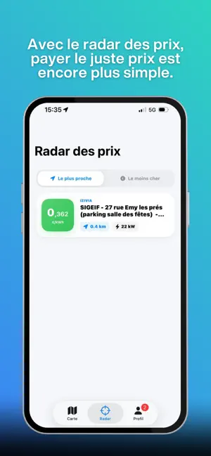 MyCharge - Bornes de recharge iPhone screenshot 1