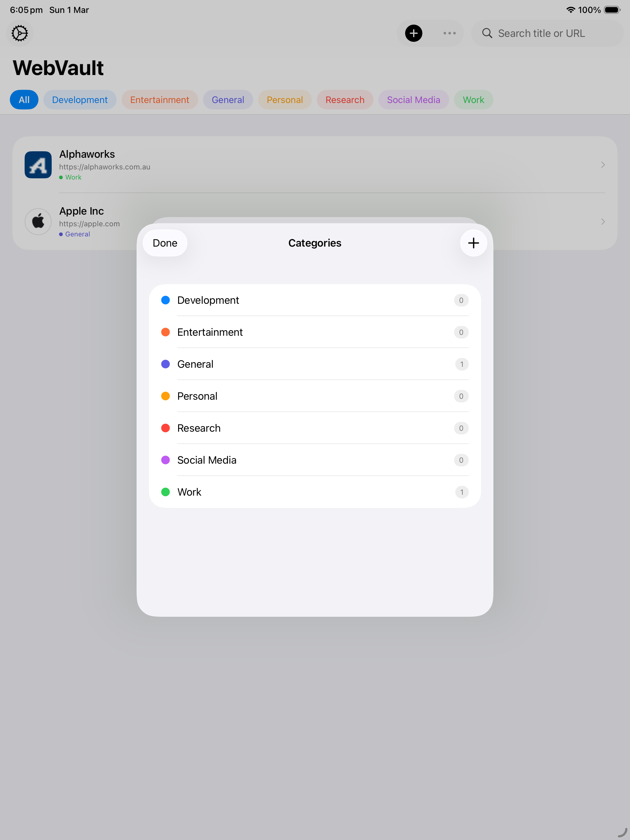 WebVault Personal