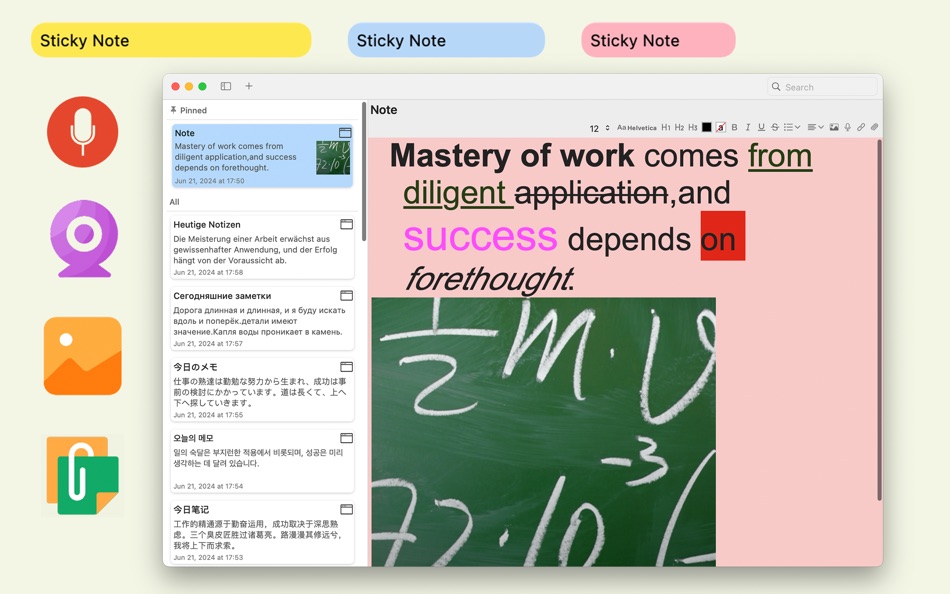 #1. LinNote - Desktop Note (macOS) Podle: 侠光 邢