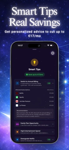 Stellar - Subscription Tracker screenshot
