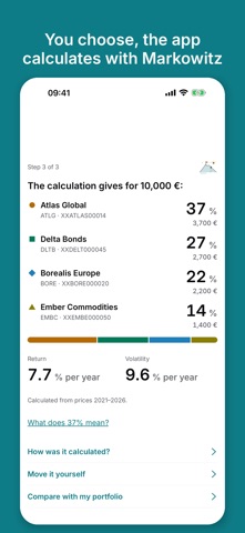 Portfolio-Analyse: Markowitz screenshot 1