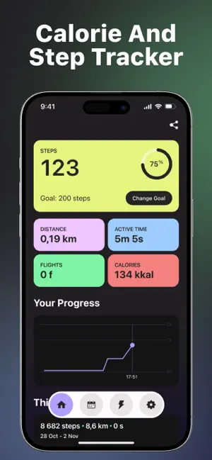 Step Counter：Health Pedometer screenshot 2