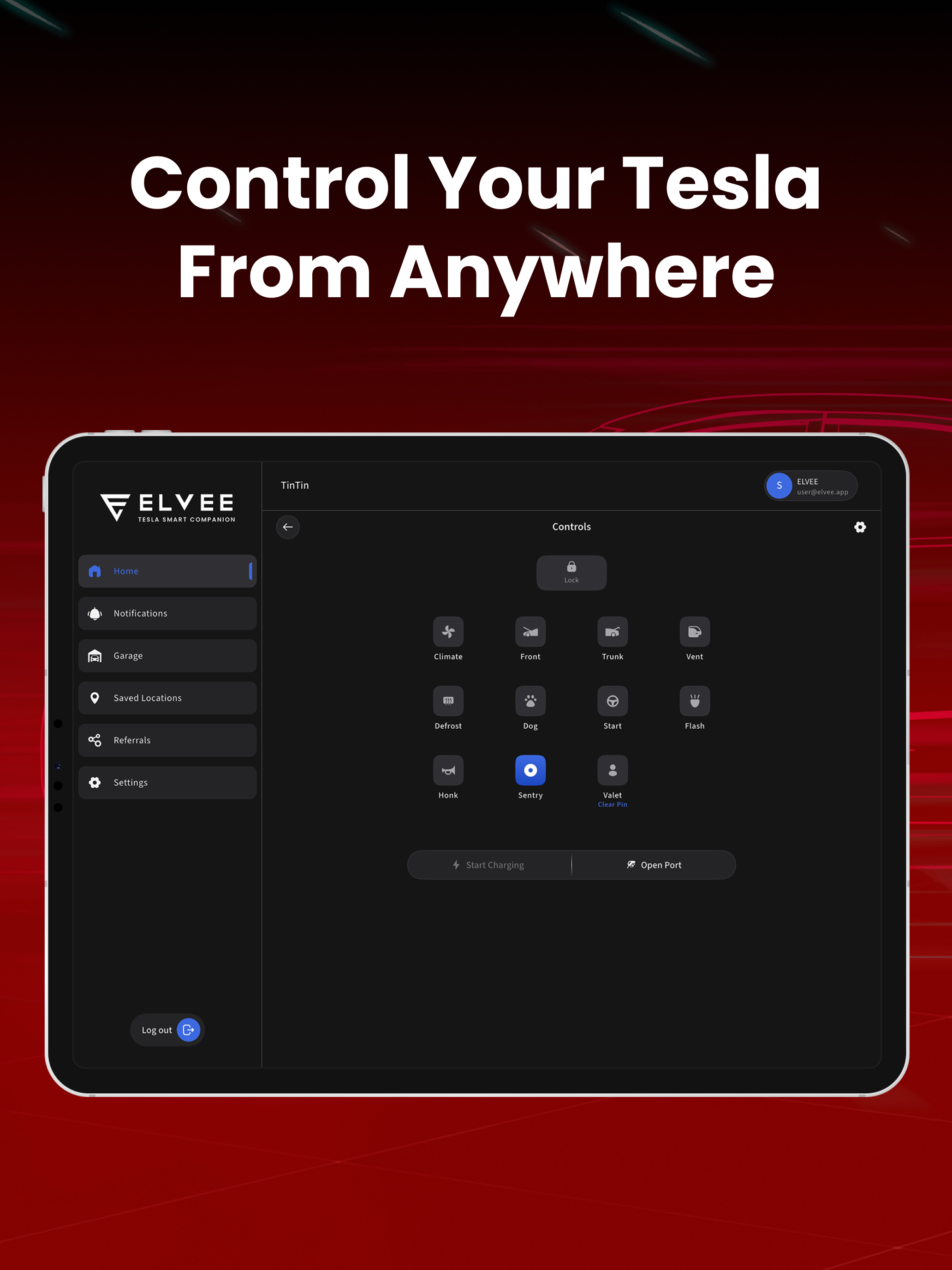 Elvee: Tesla App