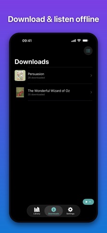 Audiofin iPhone screenshot