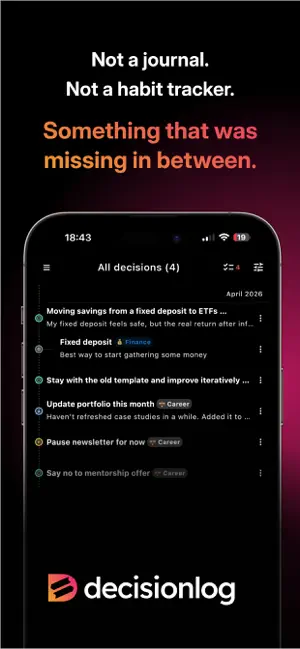 Decision Log - Track Decisions screenshot 1