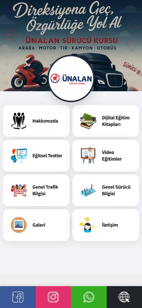 Screenshot #1 pour Ünalan Sürücü Kursu