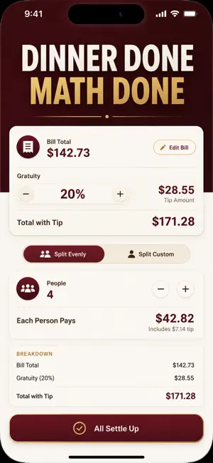 Tip Calculator Bill Splitter screenshot 3