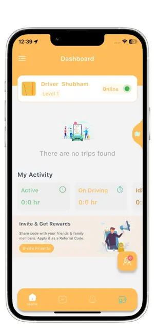 GoRyde Driver app screenshot 1