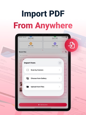 PDF24: PDF Converter & Creator iPad screenshot