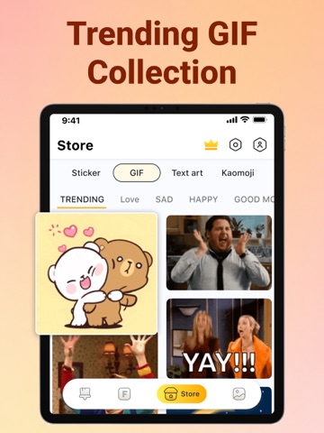 Fonts & Emoji Keyboard: FotoAI iPad screenshot