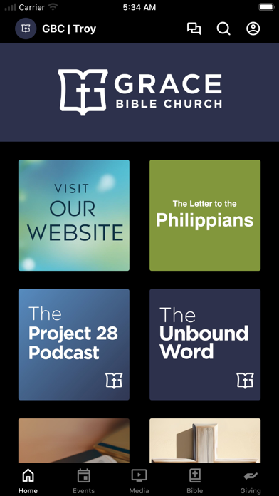 Screenshot 1 of Grace Bible Church | Troy, AL App