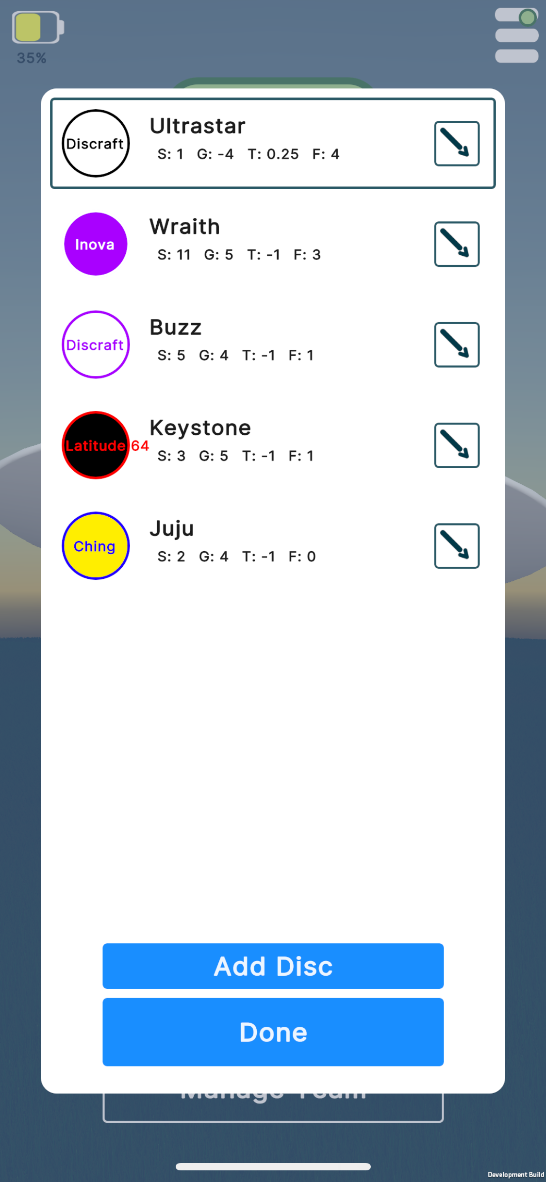 DiscSense Pilot App