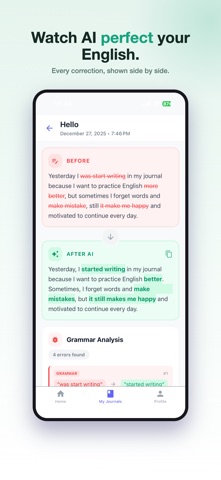 AI Grammar: English Journal screenshot