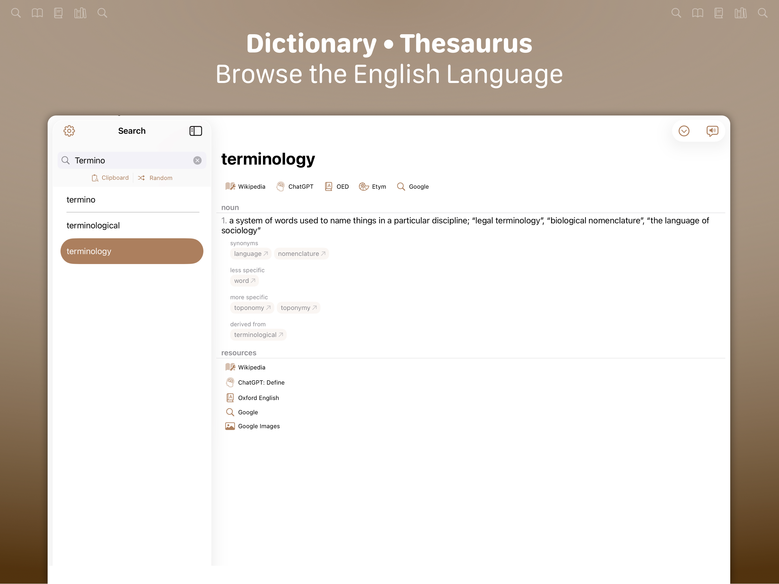 Terminology