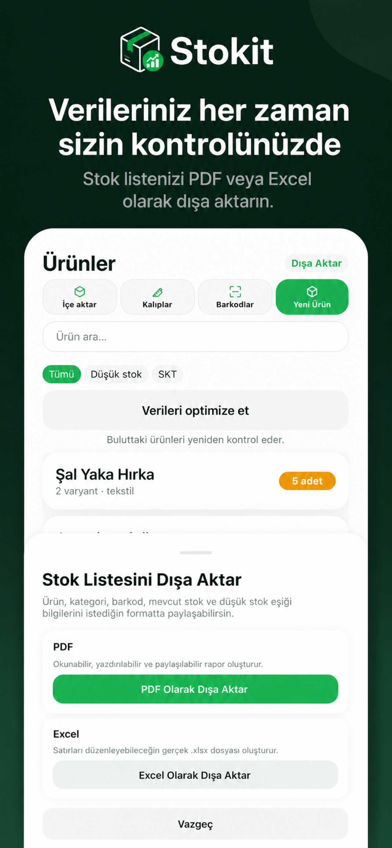 Stokit: Stok Takip Programı screenshot 4