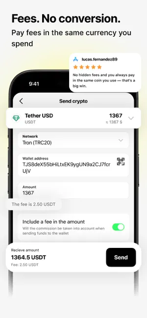 Cropty wallet – Bitcoin & USDT screenshot 4
