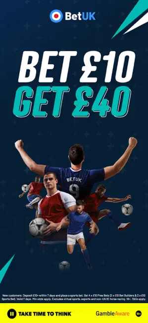 BetUK Sports Betting & Casino iPhone screenshot 1