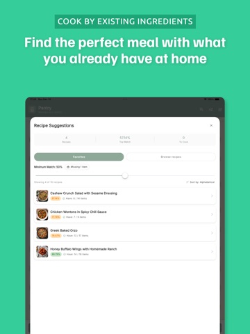 CooKing: Pantry & Meal Plan iPad screenshot