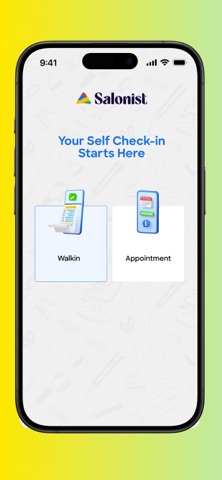 Salonist Self Booking Kiosk screenshot