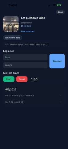 Progressive Growth Tracker screenshot