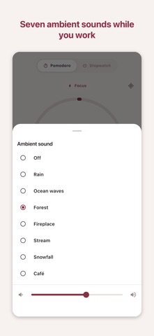 FocusClub Pomodoro iPhone screenshot