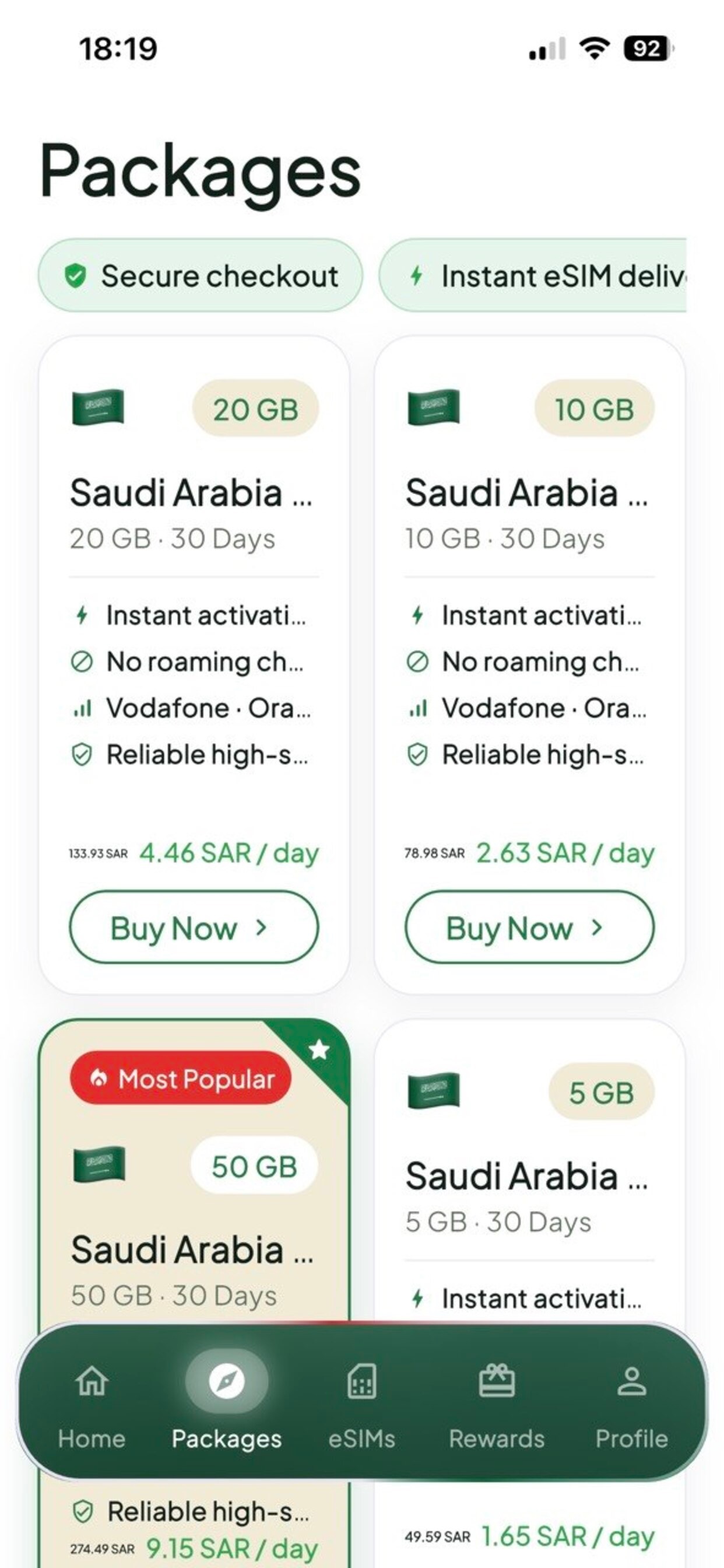 Screenshot 5 of eSIM Saudi Arabia