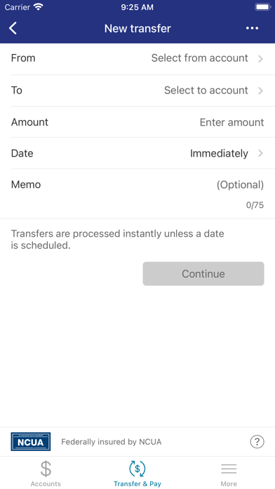 Fieldstone Credit Union Screenshot