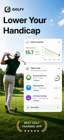 AI Golf Training & Plan: Golfy Screenshot 1 of 6