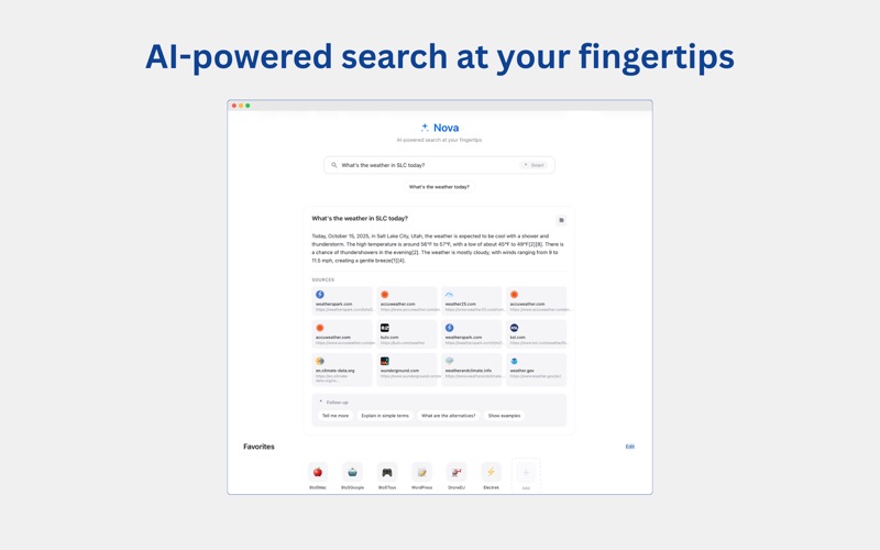 NovaWave Search screenshot