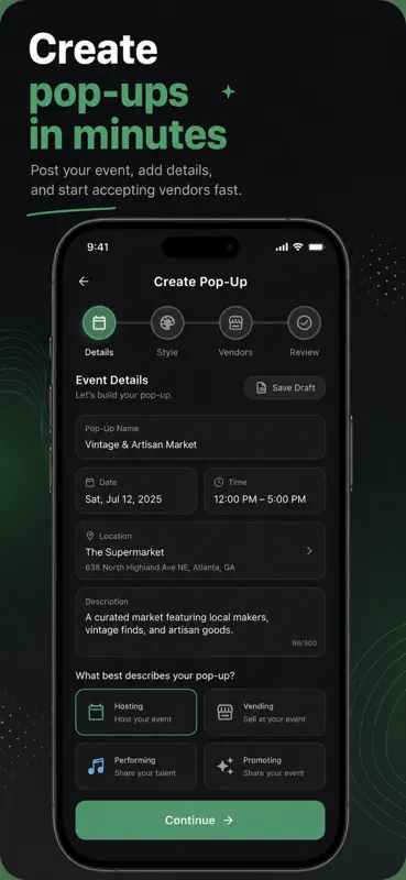 Hipop Markets: Find Pop Ups screenshot 2 of 5
