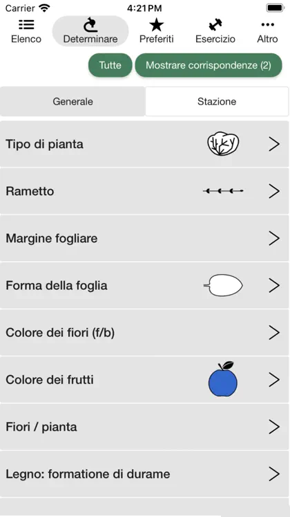 Screenshot 3 di 5 di iForest - Bäume und Sträucher