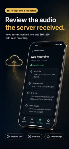 Evidence Recorder: Live Upload screenshot
