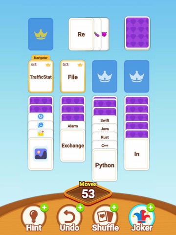 Card Sort Jam-Solitaire Puzzle iPad screenshot