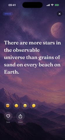 Whoa: Daily Fun Facts & Quiz iPhone screenshot