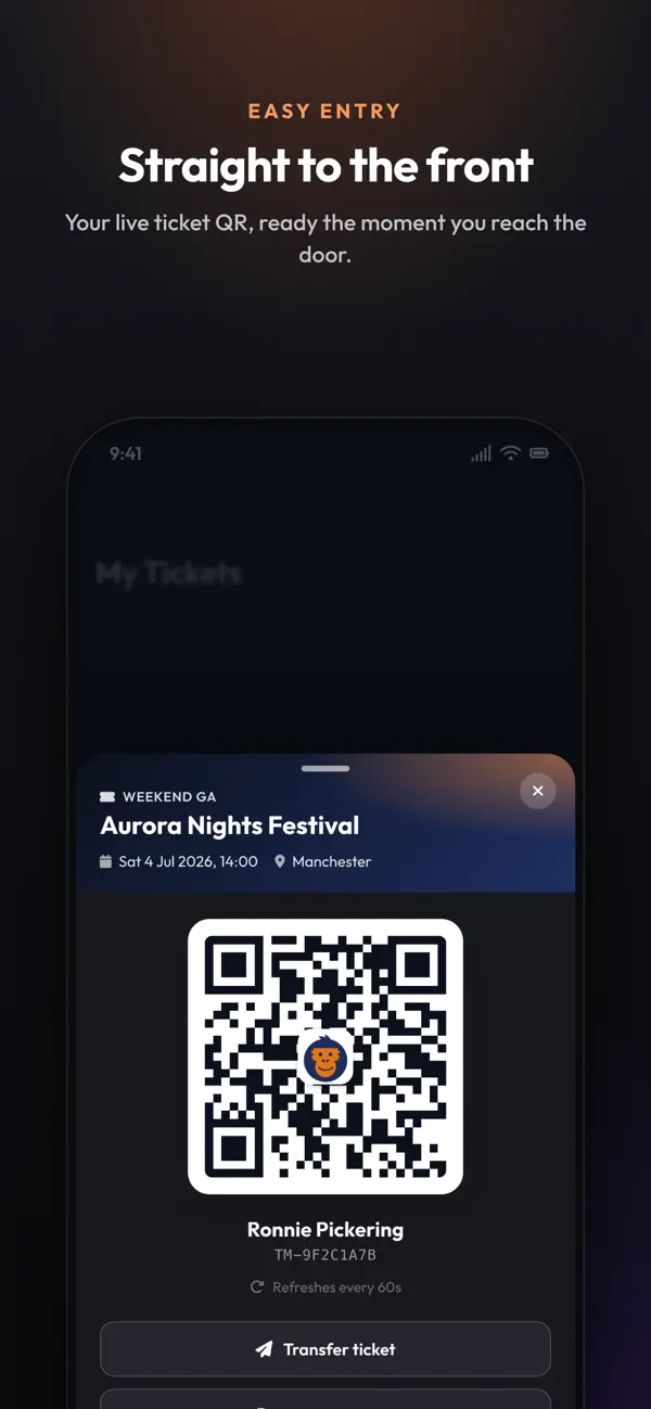 Screenshot #2 pour Ticket Monkey Customer App