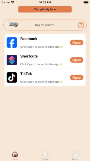 Quick Hide - Privacy Contacts screenshot 1