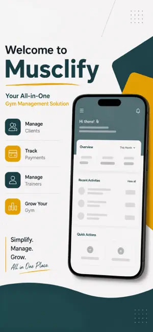 Musclify - Smart Gym Manager screenshot 1