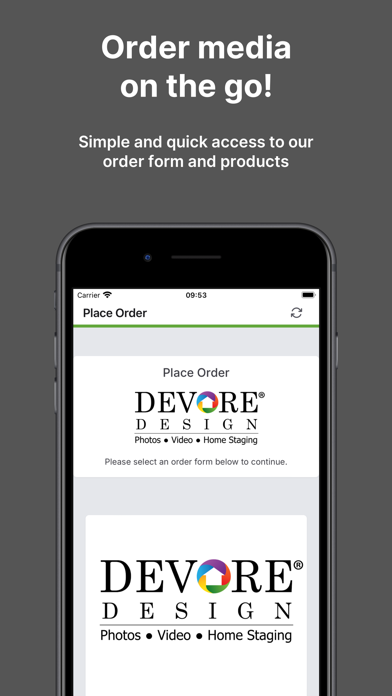 DeVore Design app screenshot