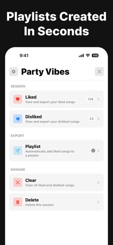 SongSwipe: Playlist Maker Screenshot 3 of 4