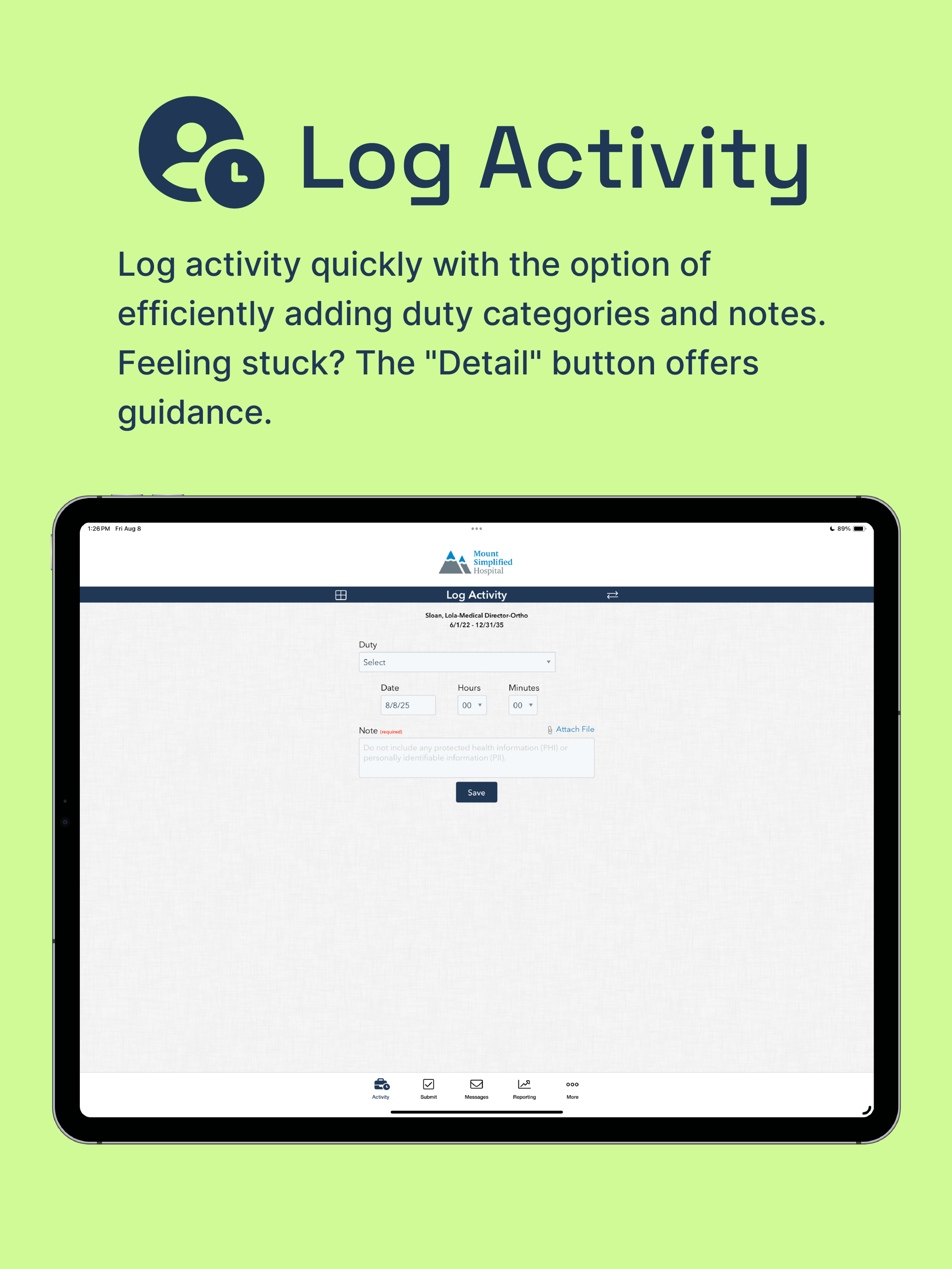 DocTime Log