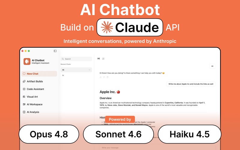 AI Chatbot Assistant Agent iPhone screenshot