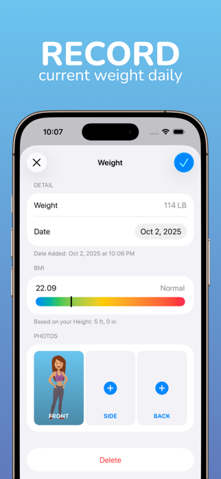 yourWeight: Weight Tracker Screenshot 2 of 10