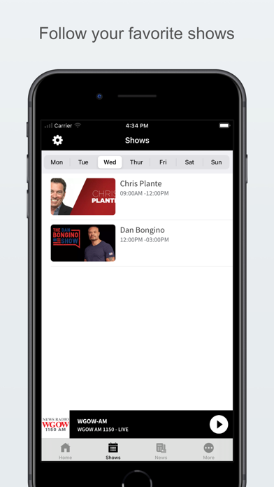 WGOW AM 1150 Screenshot
