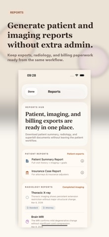 ChiroScribe iPhone screenshot