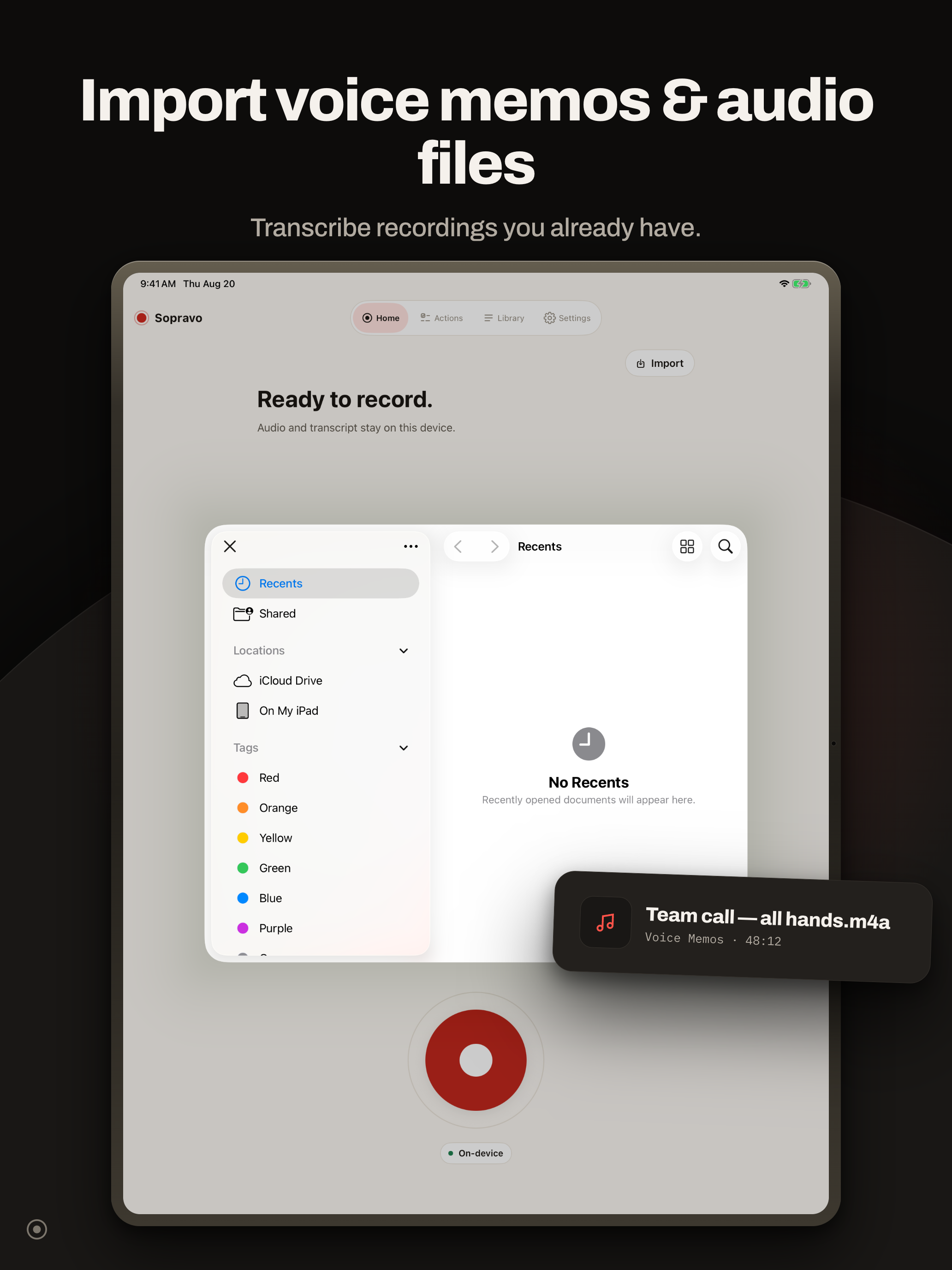 Sopravo: Voice Recorder screenshot 17