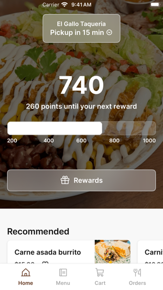 El Gallo Taqueria To Go iPhone screenshot 1 - Food & Drink app