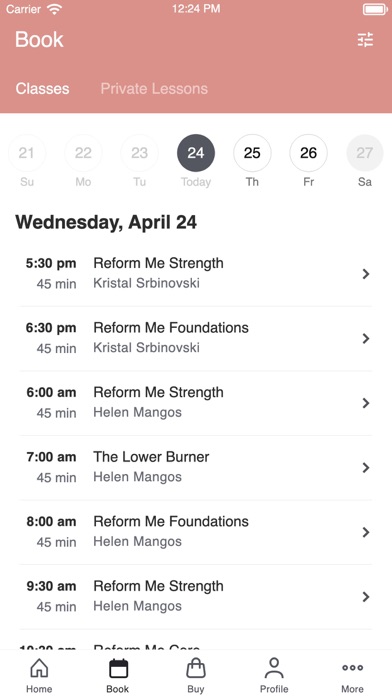 Reform Me Pilates Screenshot