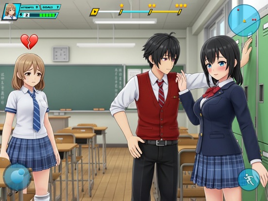 Anime Girl High School Life iPad screenshot 7 - Games app