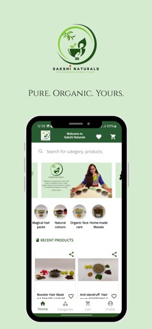 SakshiNaturals iPhone screenshot