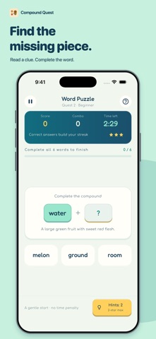 Compound Quest: Word Games Screenshot 2 of 6